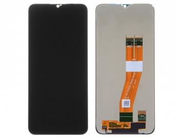 Écran Complet Vitre Tactile LCD SAMSUNG A02S 5G (A025G)/ M02S Noir Nappe Doree